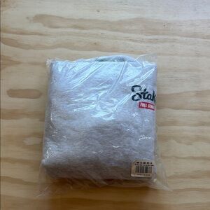 Gray Packaged Sweatshirt with Partial 'Stake' FULL SEND Logo Hoodie